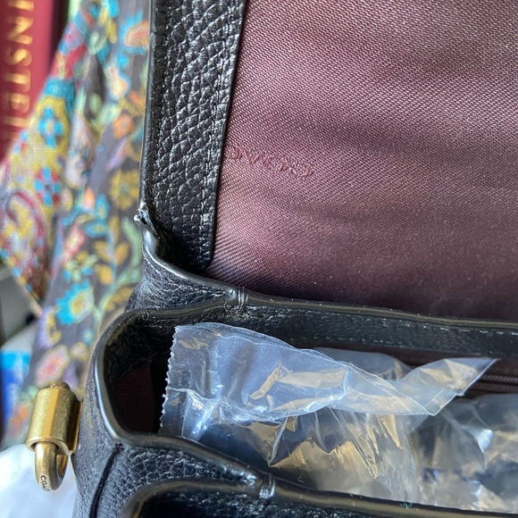 🌸SOLD🌸 Coach Cassie in Black Polished Pebble Leather with Brass Hardware! - Picture 12 of 16